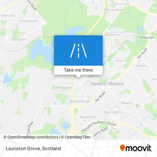 Lauriston Grove map