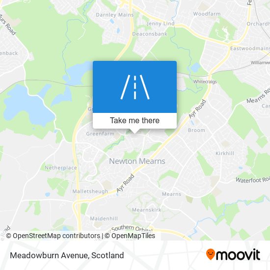 Meadowburn Avenue map