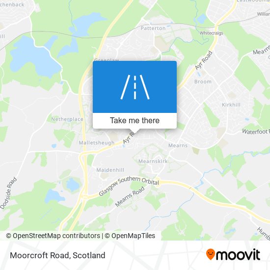 Moorcroft Road map