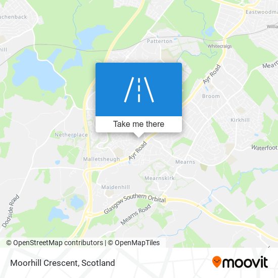 Moorhill Crescent map