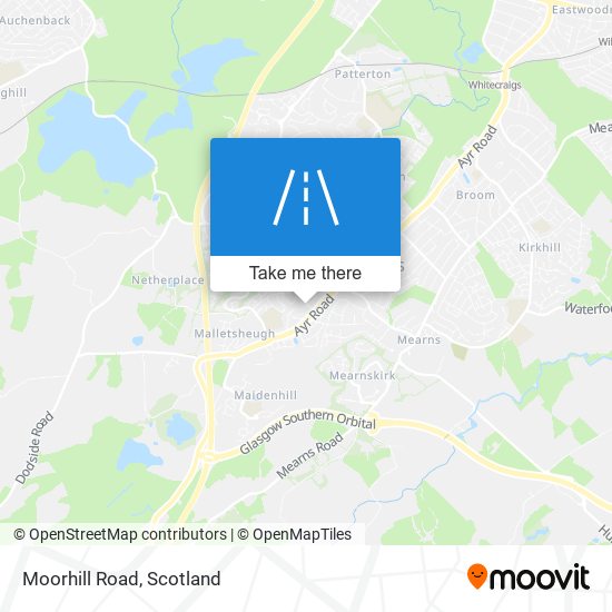 Moorhill Road map