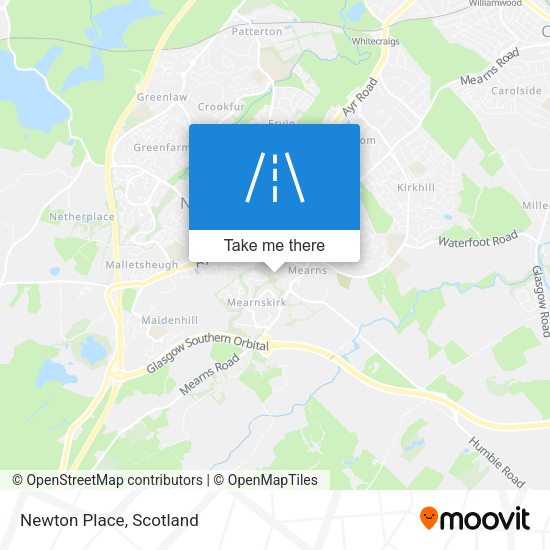 Newton Place map