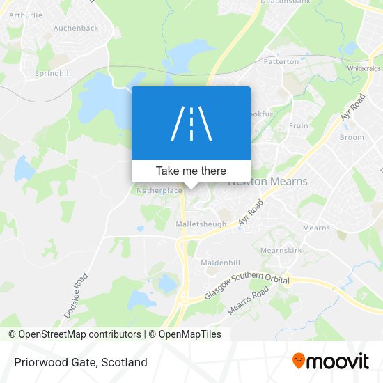 Priorwood Gate map