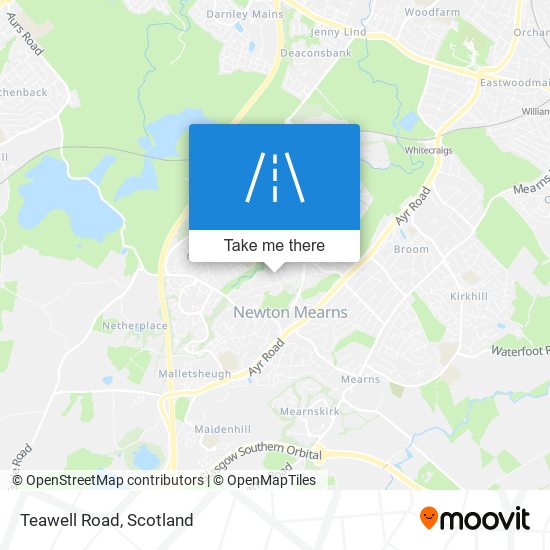 Teawell Road map