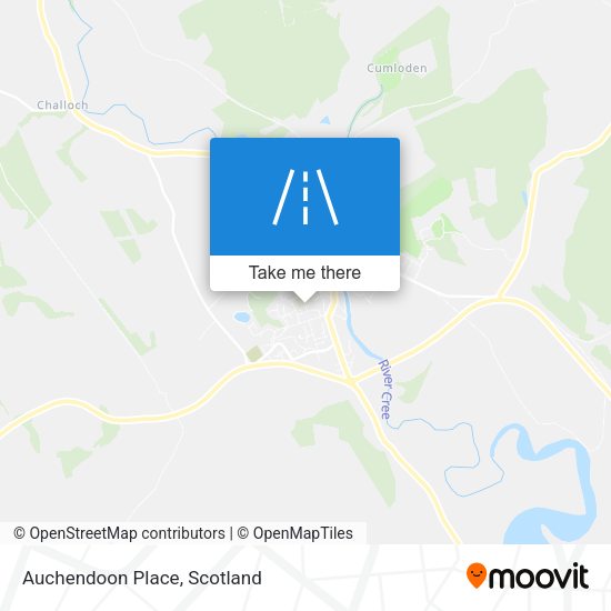 Auchendoon Place map