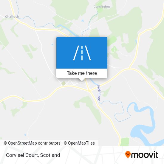 Corvisel Court map