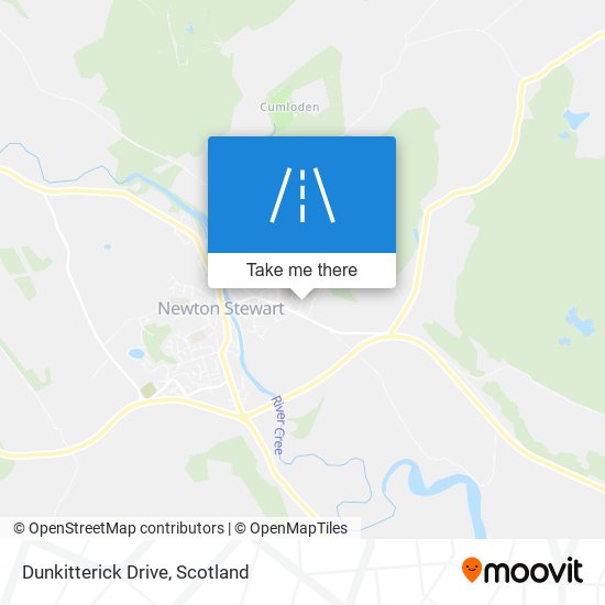 Dunkitterick Drive map
