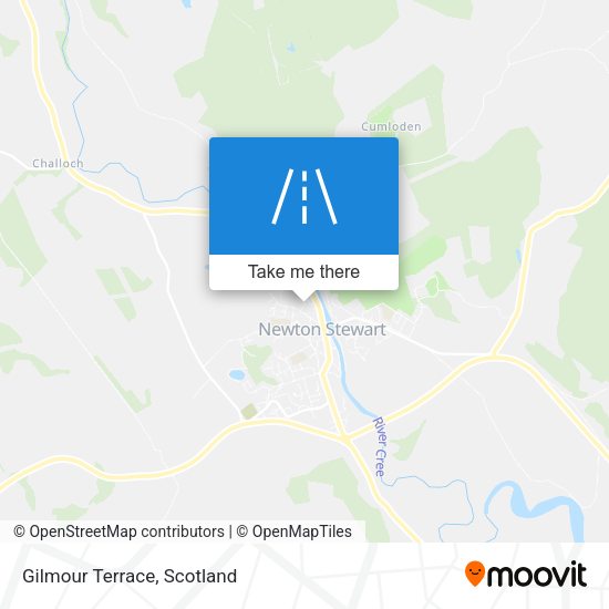 Gilmour Terrace map