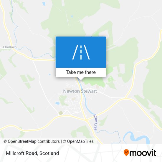 Millcroft Road map