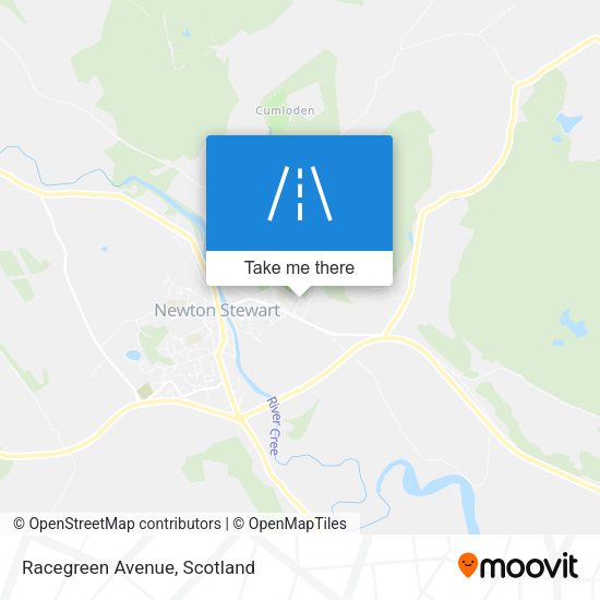 Racegreen Avenue map