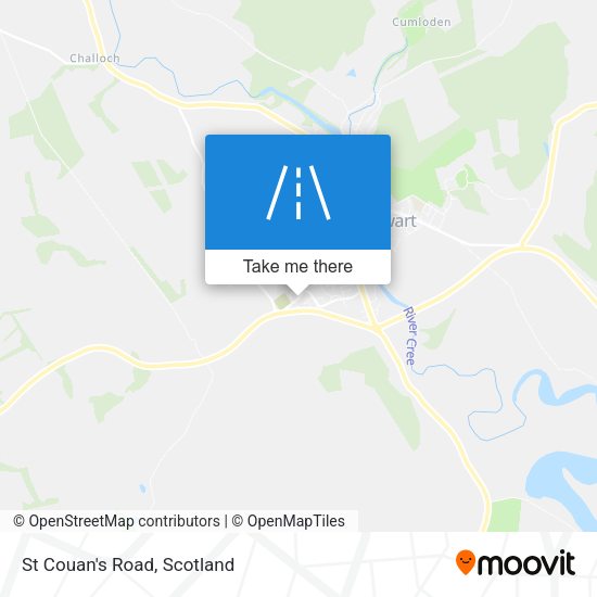 St Couan's Road map