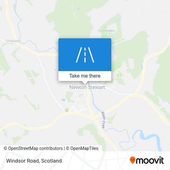 Windsor Road map