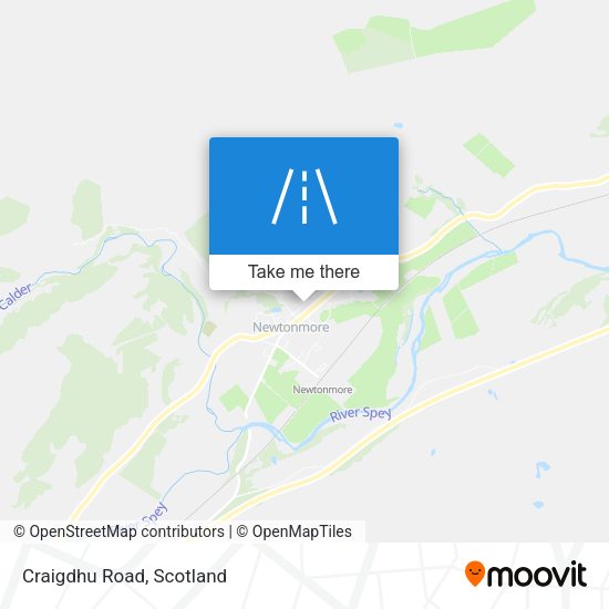 Craigdhu Road map