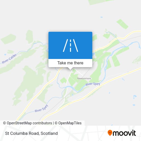 St Columba Road map
