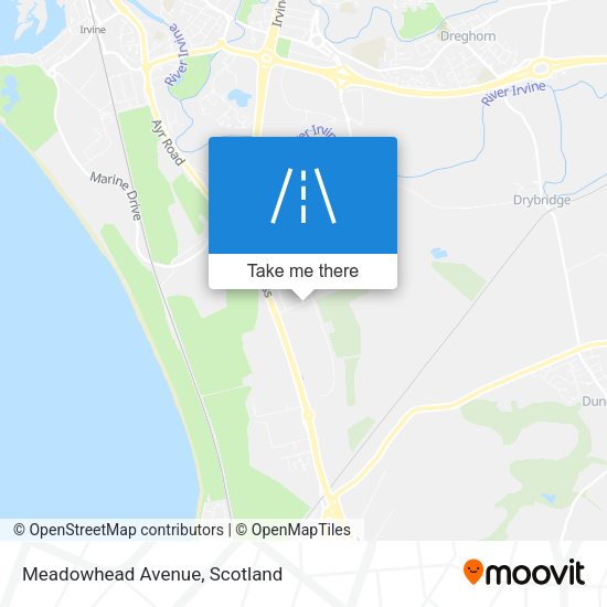 Meadowhead Avenue map