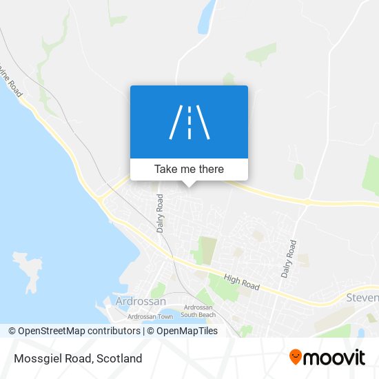 Mossgiel Road map