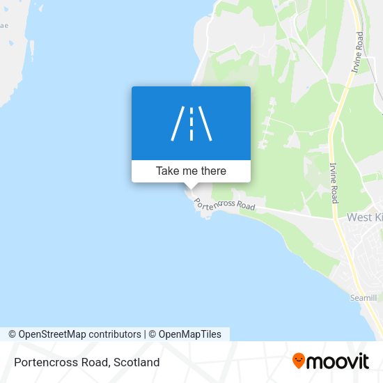 Portencross Road map