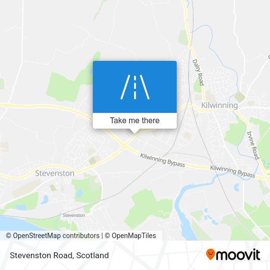 Stevenston Road map