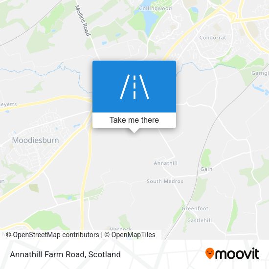 Annathill Farm Road map