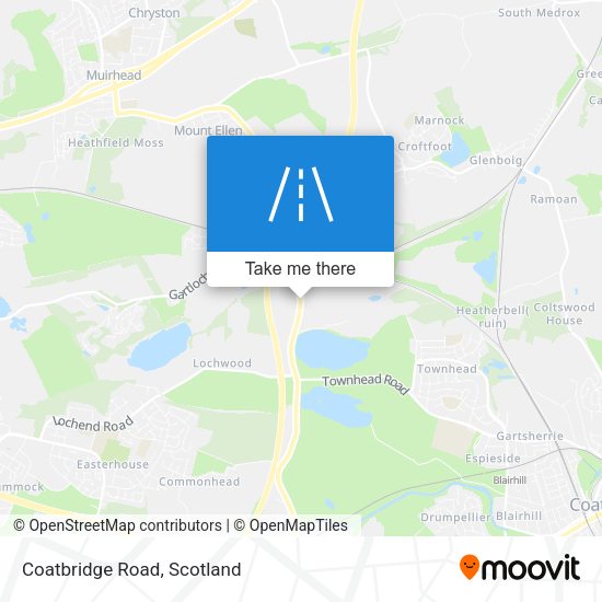 Coatbridge Road map