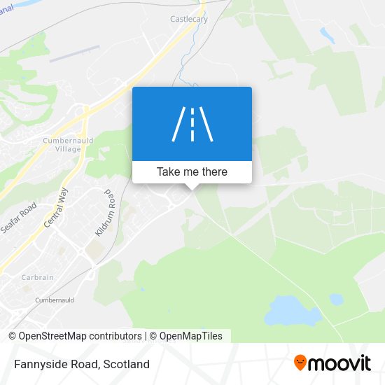 Fannyside Road map