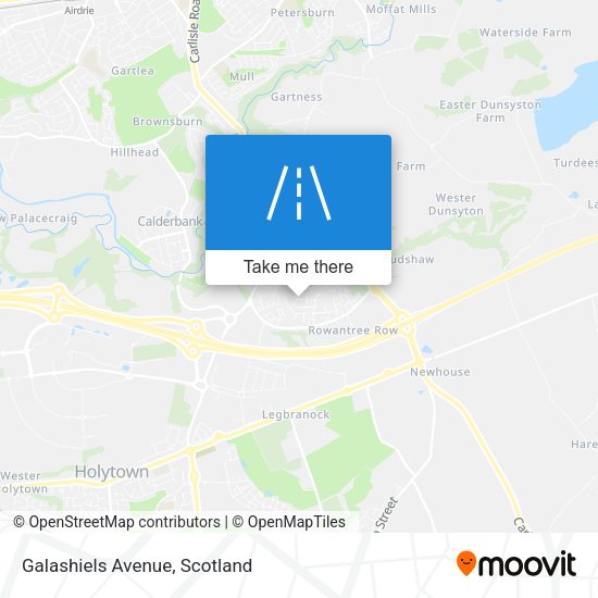 Galashiels Avenue map