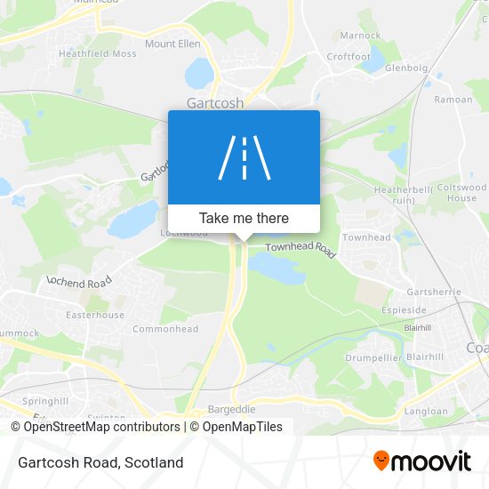 Gartcosh Road map