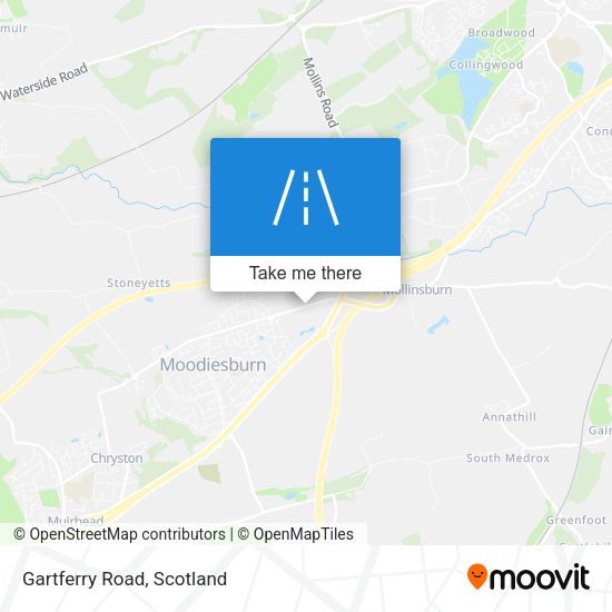 Gartferry Road map