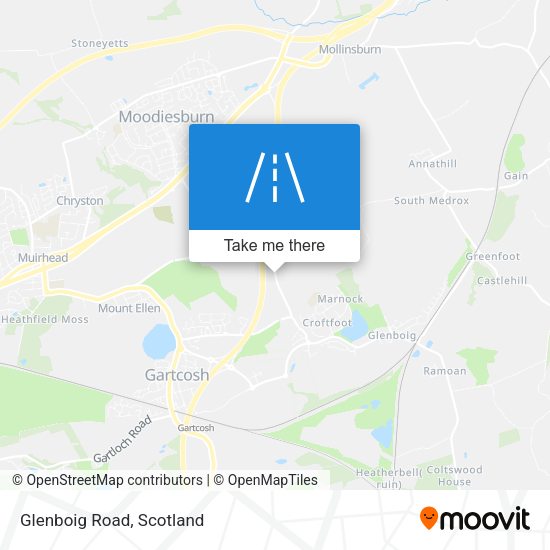 Glenboig Road map