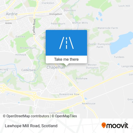 Lawhope Mill Road map