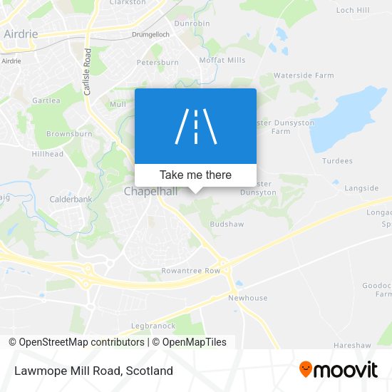 Lawmope Mill Road map