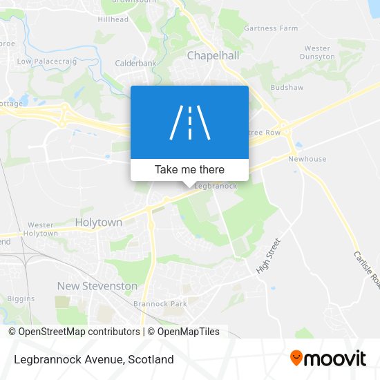 Legbrannock Avenue map