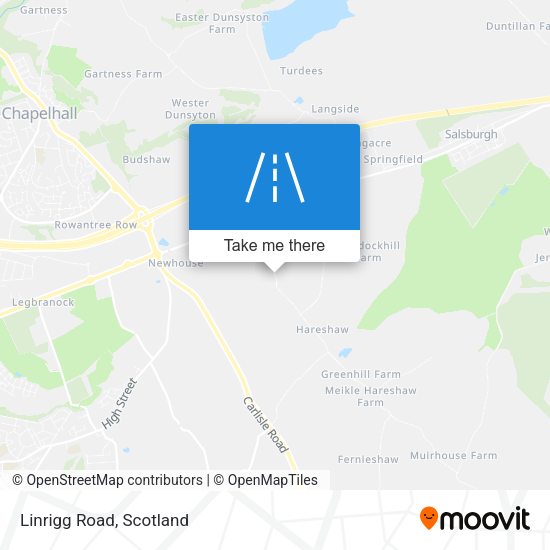 Linrigg Road map