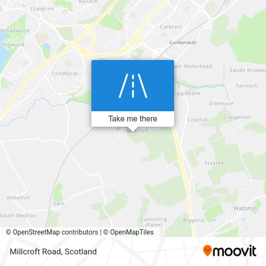 Millcroft Road map