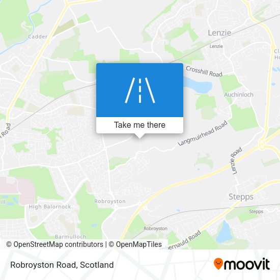 Robroyston Road map