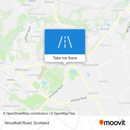 Woodhall Road map