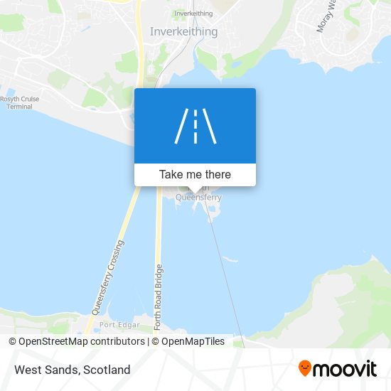 West Sands map