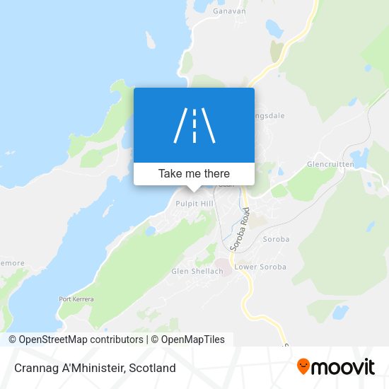Crannag A'Mhinisteir map