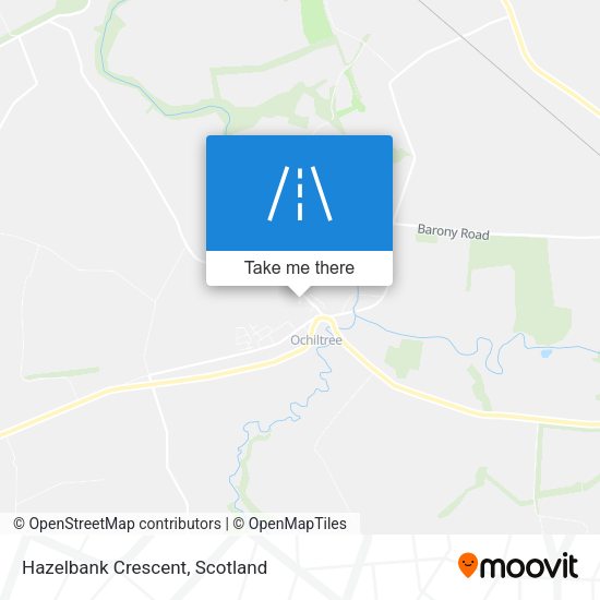 Hazelbank Crescent map