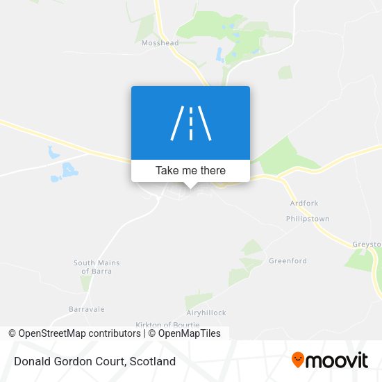 Donald Gordon Court map