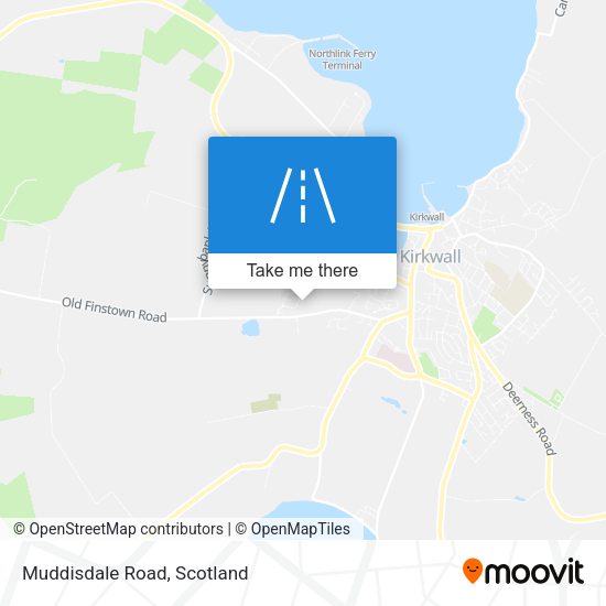 Muddisdale Road map