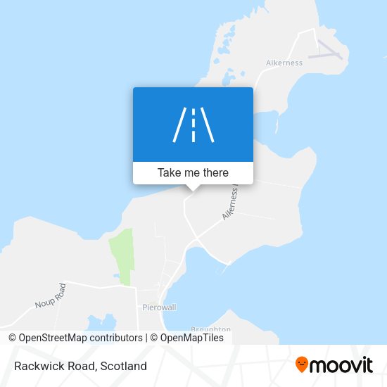 Rackwick Road map