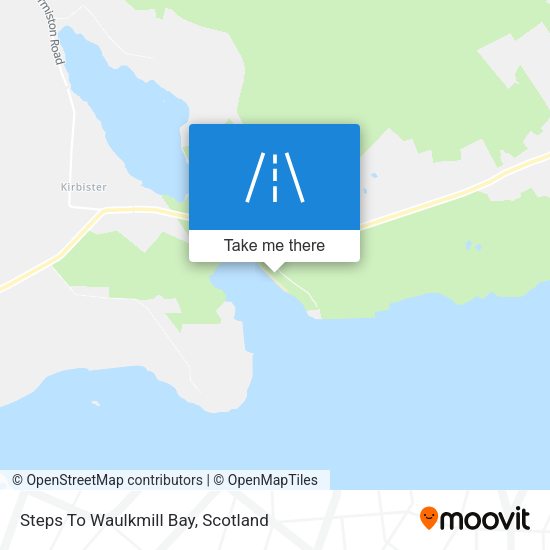 Steps To Waulkmill Bay map