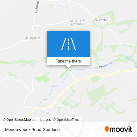 Meadowbank Road map