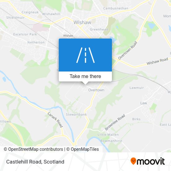 Castlehill Road map