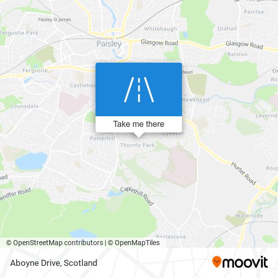 Aboyne Drive map