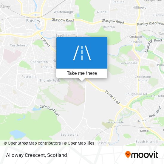 Alloway Crescent map