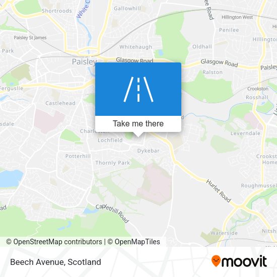 Beech Avenue map