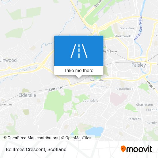 Belltrees Crescent map