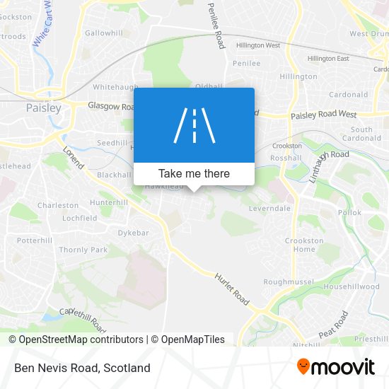 Ben Nevis Road map